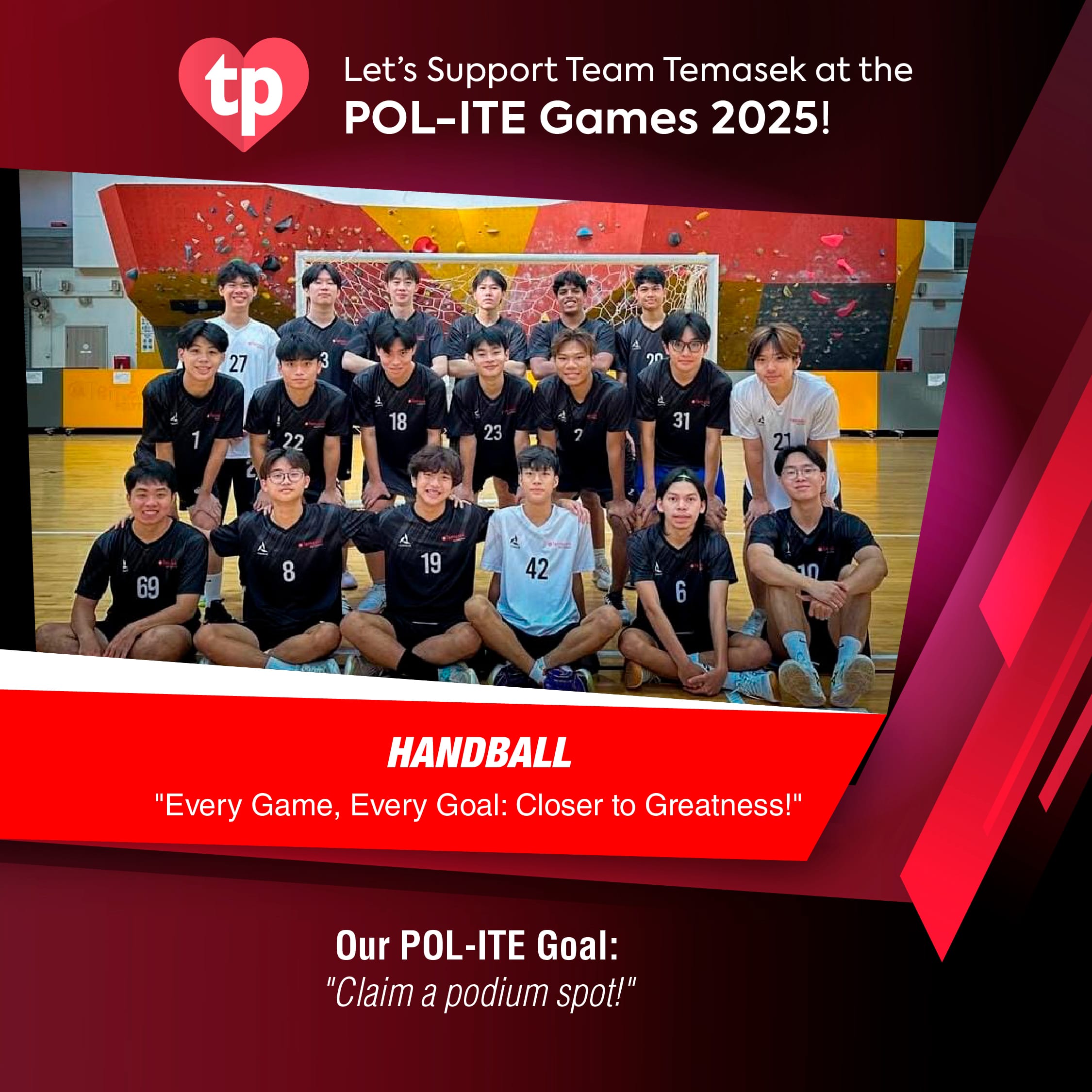 Image of TP Handball team for POL-ITE Games